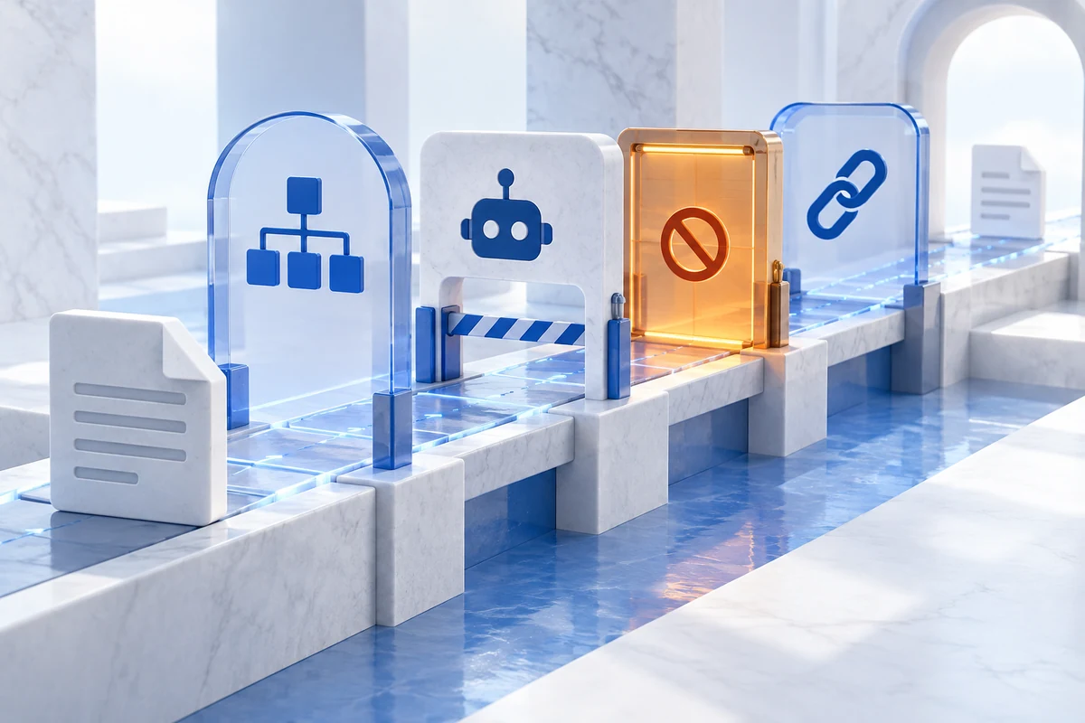 A public page examined through sitemap, crawl, indexing and canonical checkpoints.
